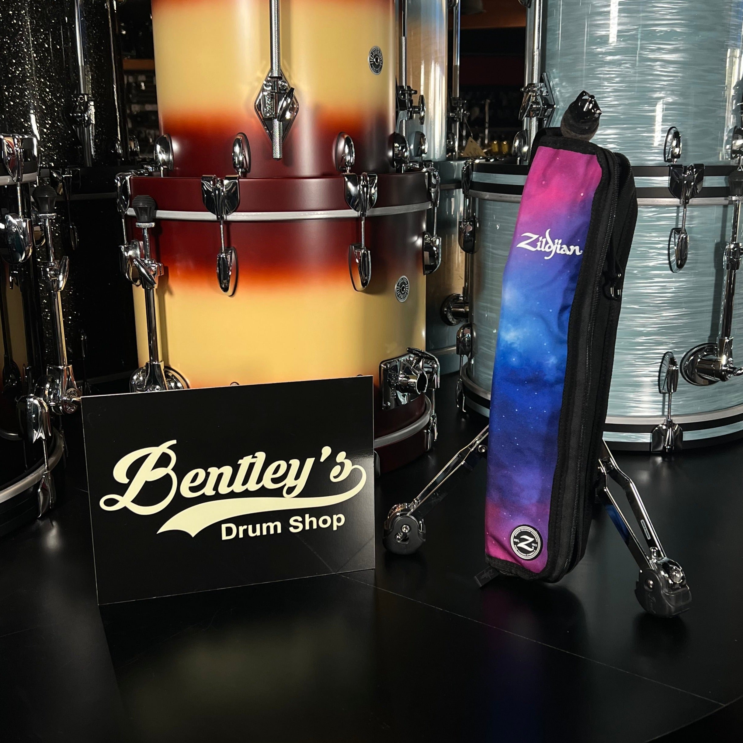 Mini sac pour baguettes Zildjian Student en galaxie violette